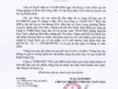 THÔNG BÁO HS CB HỢP QUY